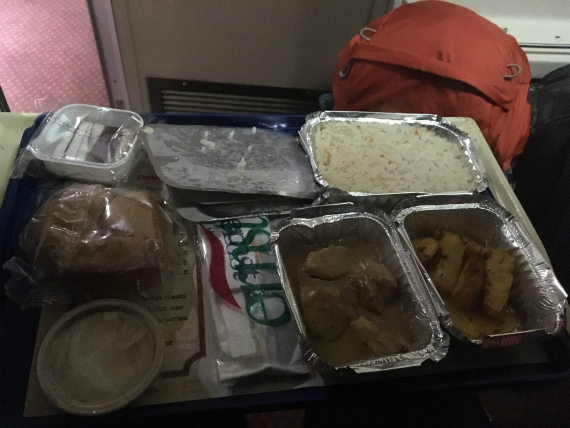 My dinner meal on my Cairo-Aswan ride