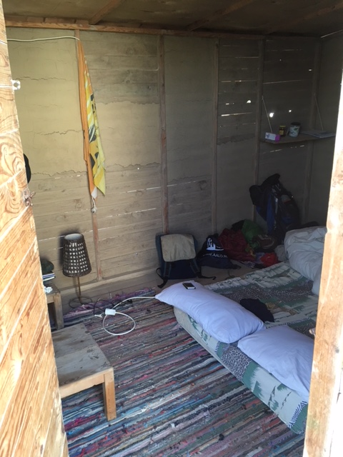 Our hut from inside