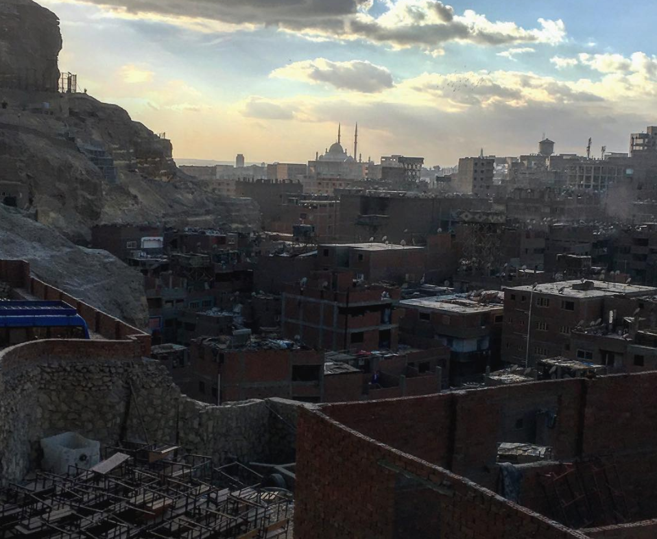 Panoramic View of the Citadel from a rooftop at the Garbage City next to Saint Simon Church by Passainte Assem