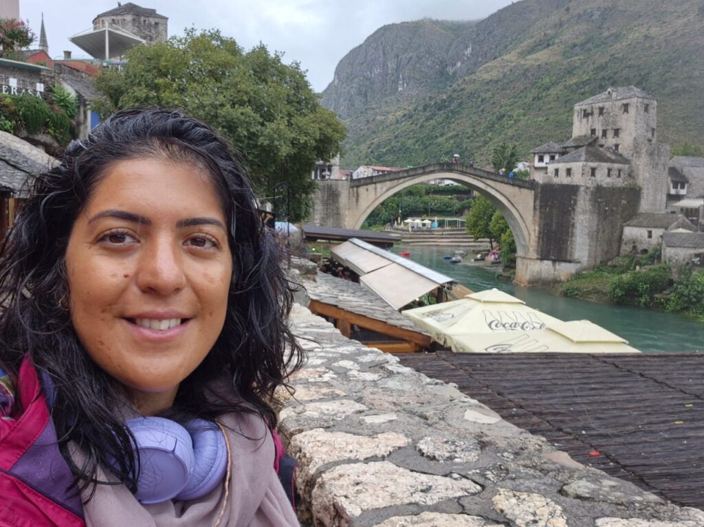 Mostar welcomed me with shower rains that completely drenched my hair (Signs of exhaustion slowly but surely getting into my system from day 1, thanks to ChatGPT)